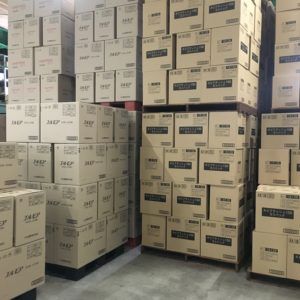 ティッシュ卸売浜田紙業の倉庫です