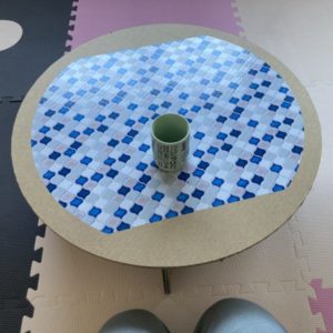 段ボールで作った机