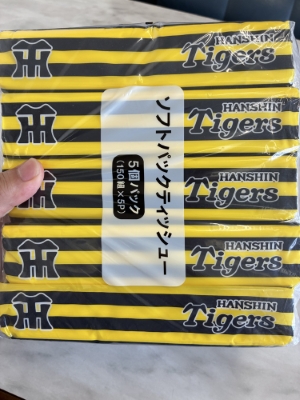 阪神タイガースのティッシュ